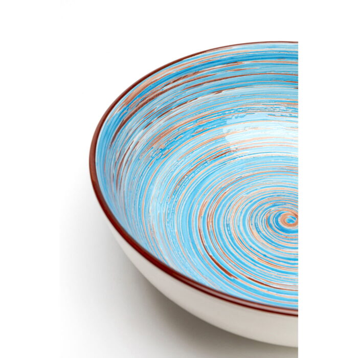 Bol Swirl albastru Ø22cm
