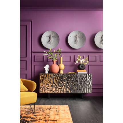 Decoratiune perete Umano argintiu Ø60cm