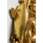 Decoratiune perete School of Koi auriu Ø102cm