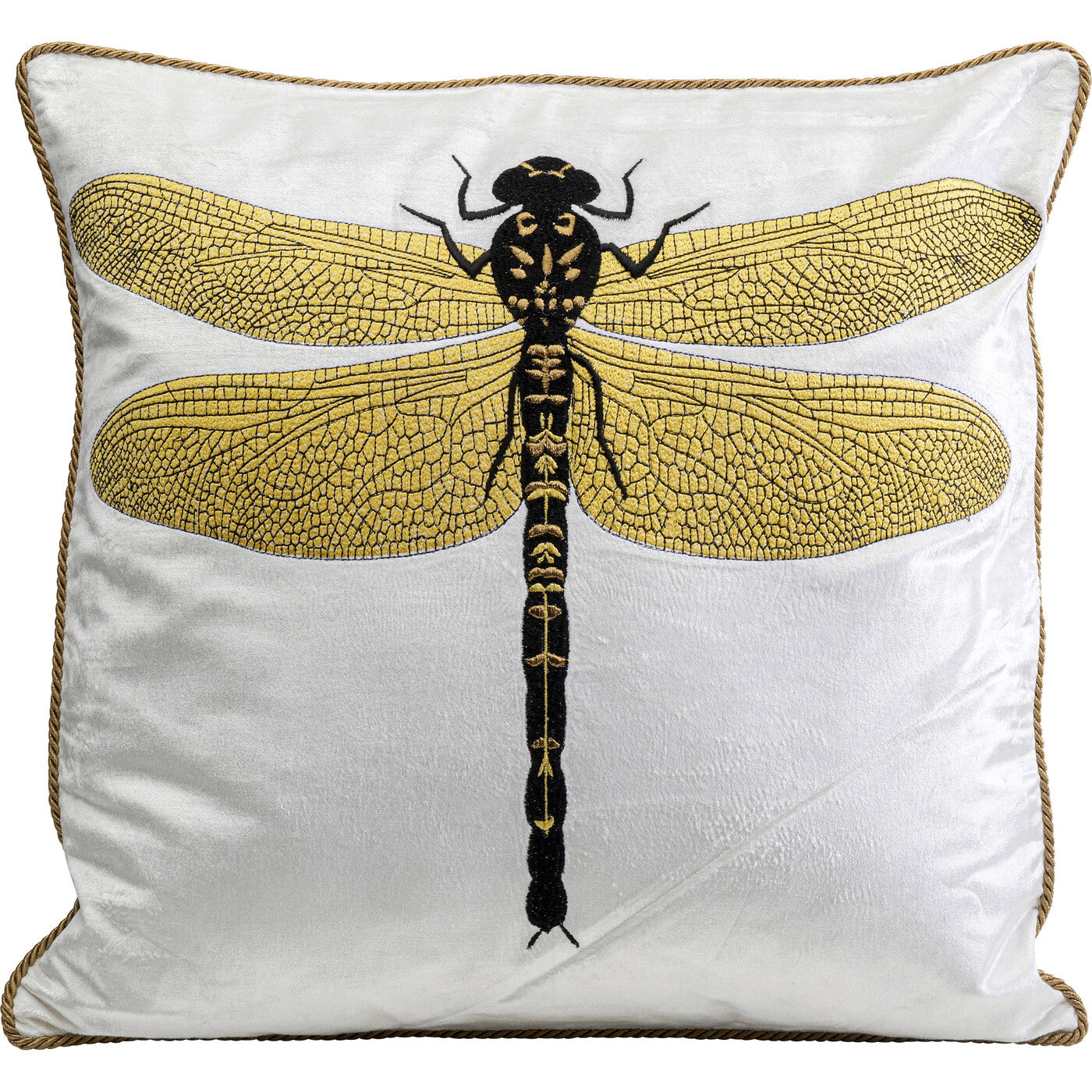 KARE-55241-1400x1400-1.jpg Perna Glitter Dragonfly alb 40x40cm