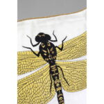 Perna Glitter Dragonfly alb 40x40cm