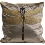 Perna Glitter Dragenfly maro 40x40cm