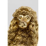 Decoratiune Mrs Poodle auriu 34cm