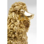 Decoratiune Mrs Poodle auriu 34cm