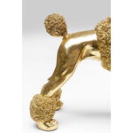 Decoratiune Mrs Poodle auriu 34cm
