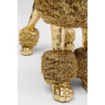 Decoratiune Mrs Poodle auriu 34cm