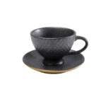 Ceasca de cafea Diva Negru-Auriu