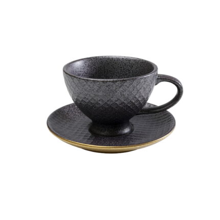 Ceasca de cafea Diva Negru-Auriu