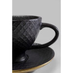 Ceasca de cafea Diva Negru-Auriu