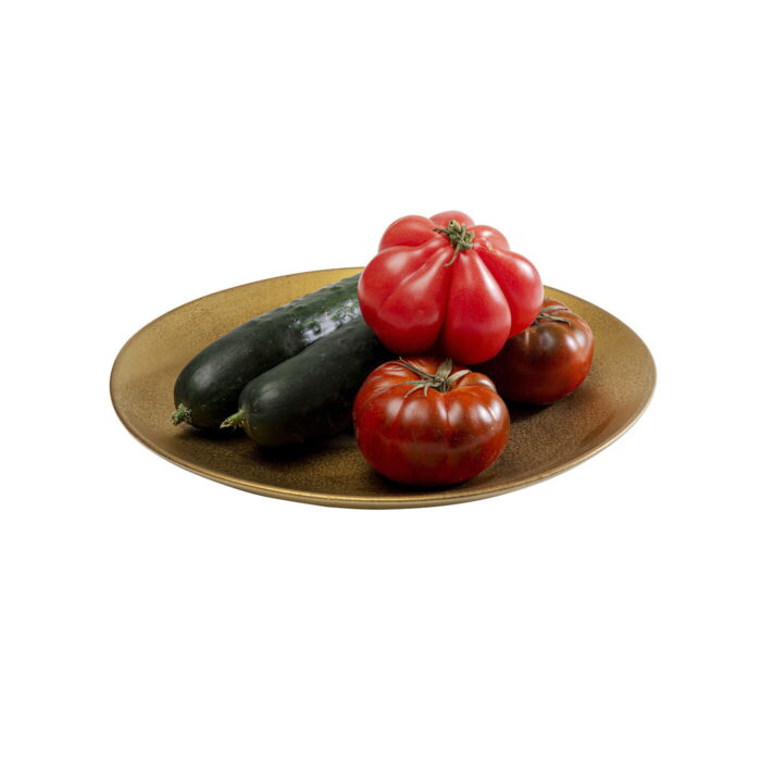Farfurie Diva Negru-Auriu Ø26 cm