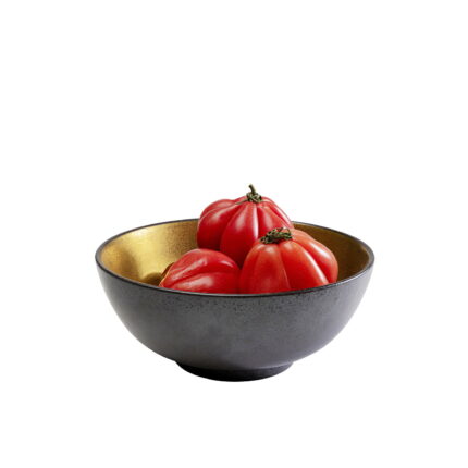 Bol DivaNegru-Auriu Ø21 cm