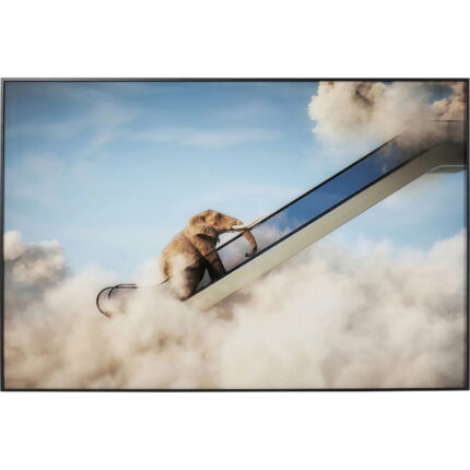 Tablou cu rama Elephant In The Sky 150x100cm