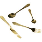 Tacamuri Cucina Auriu mat (16 piese)