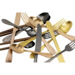 Tacamuri Cucina Auriu mat (16 piese)