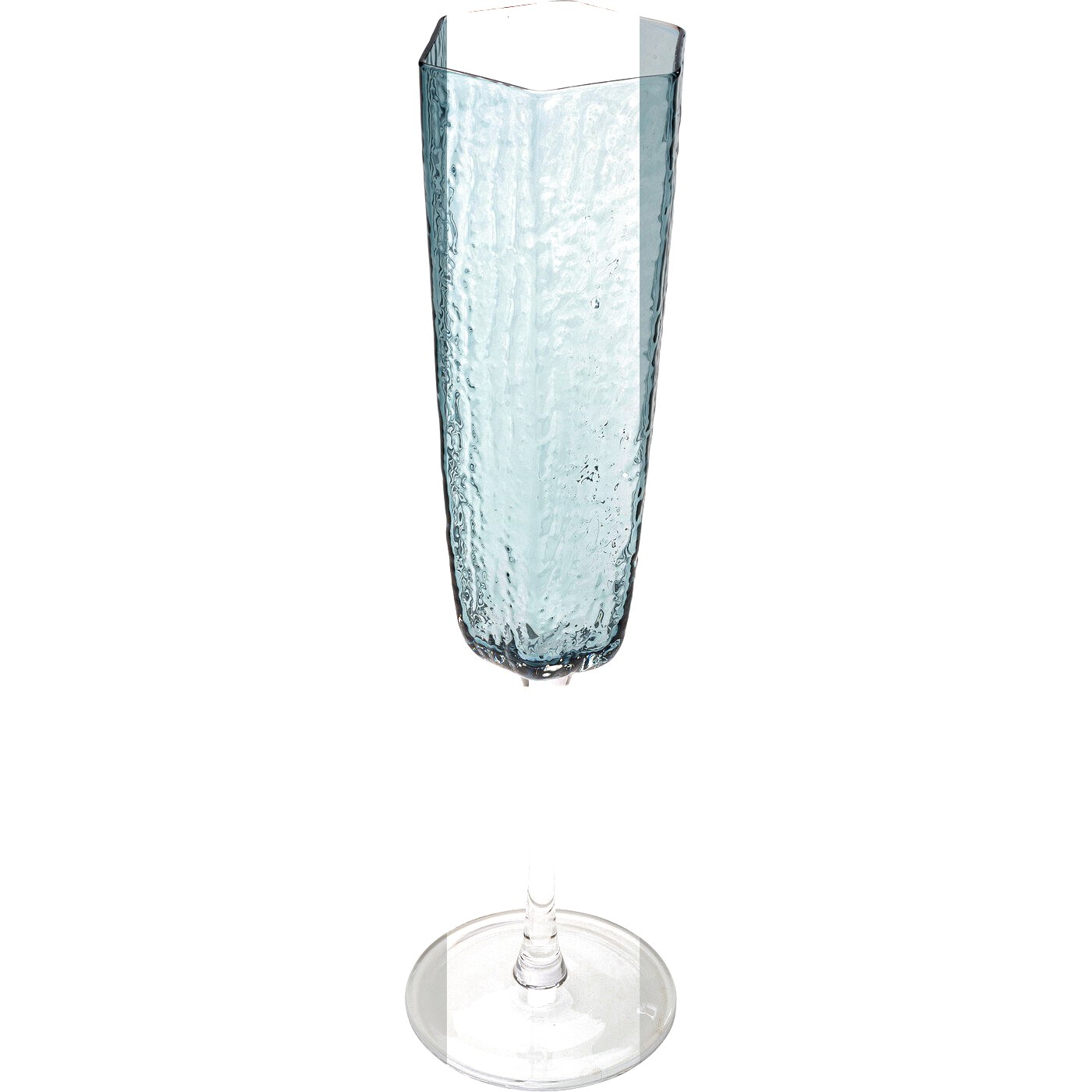 KARE-55629-alb PAHAR ȘAMPANIE CASCATA ALBASTRU