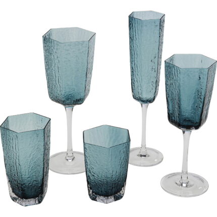 Pahar vin alb Glass Cascata albastru