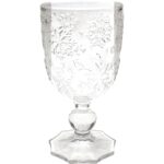 PAHAR DE VIN ICE FLOWERS TRANSPARENT