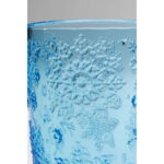 Pahar diverse bauturi Ice Flowers albastru