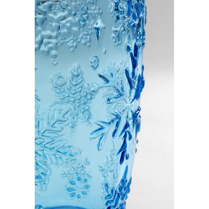 Pahar diverse bauturi Ice Flowers albastru