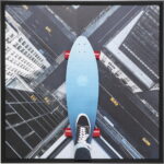Tablou cu rama Skyline Skater 149x149 cm