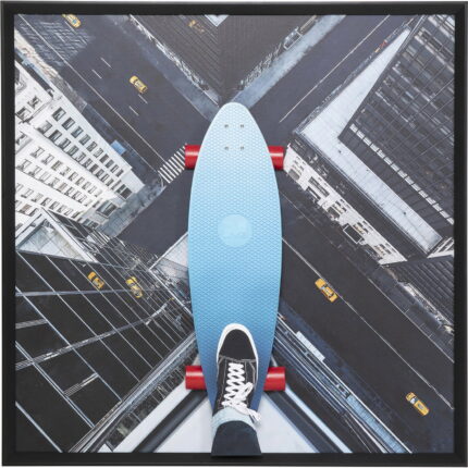 Tablou cu rama Skyline Skater 149x149 cm