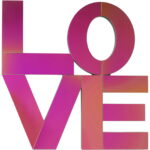 Decoratiune de perete Love Letters 90x90 cm