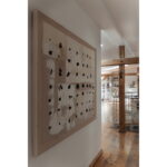 Tablou cu rama Creative Dots 120x120 cm