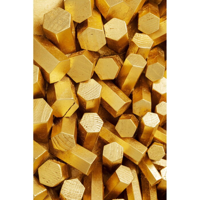 Decoratiune de perete Mikado Auriu 120x120 cm