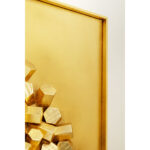 Decoratiune de perete Mikado Auriu 120x120 cm