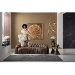Decoratiune de perete Mikado Auriu 120x120 cm