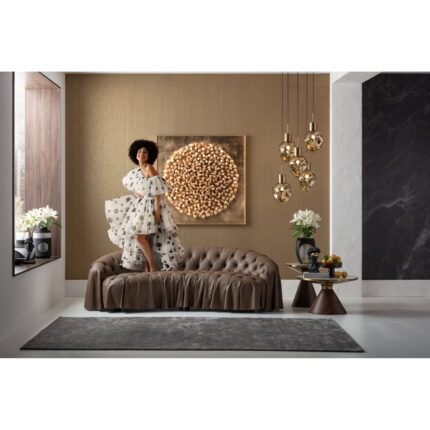 Decoratiune de perete Mikado Auriu 120x120 cm