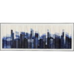 Tablou cu rama Shadow Skyline Albastru 160x60 cm