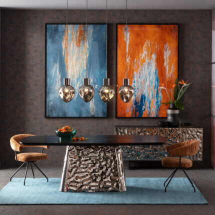 Tablou cu rama Artistas Portocaliu 120x180 cm
