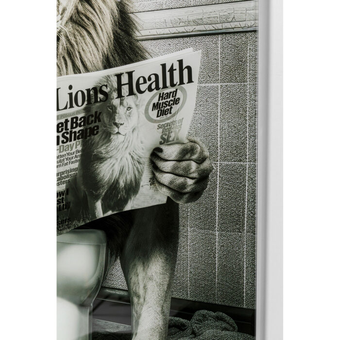 Tablou de sticla Bath Lion 60x80 cm