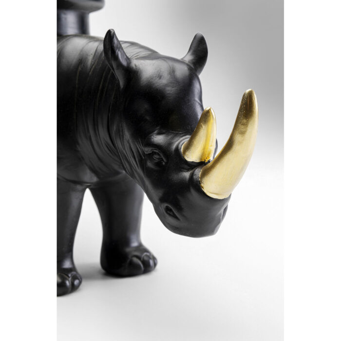 Figurina decorativa Rhino Negru 41 cm