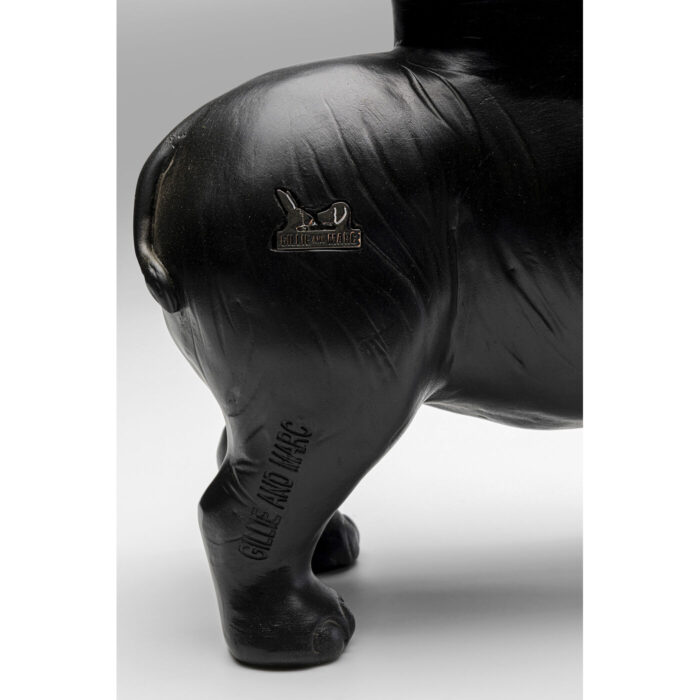 Figurina decorativa Rhino Negru 41 cm