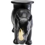 Figurina decorativa Rhino Negru 41 cm