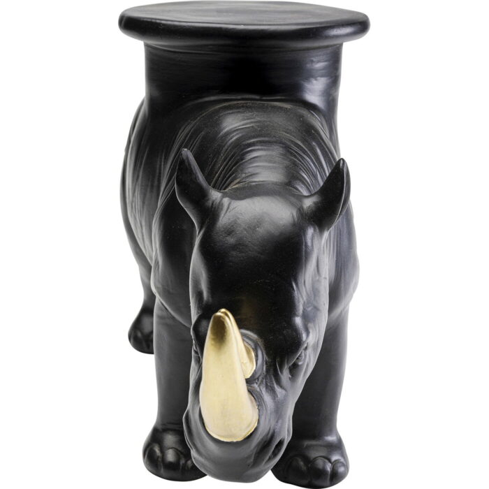 Figurina decorativa Rhino Negru 41 cm