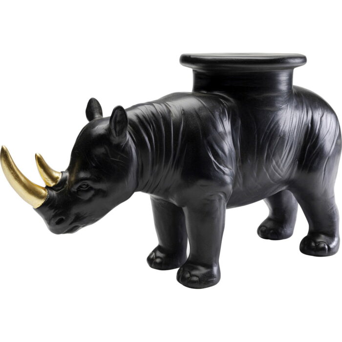Figurina decorativa Rhino Negru 41 cm