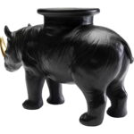 Figurina decorativa Rhino Negru 41 cm