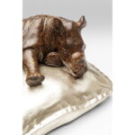 Figurina decorativa Sleeping Rhino 37 cm