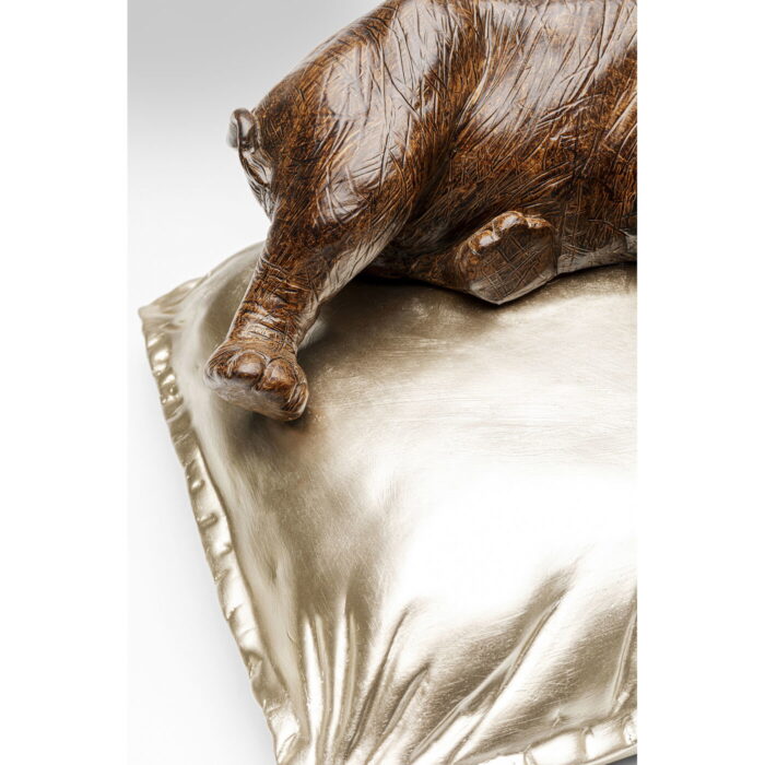 Figurina decorativa Sleeping Rhino 37 cm