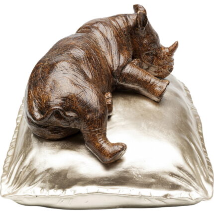 Figurina decorativa Sleeping Rhino 37 cm