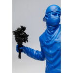 Decoratiune Street Art Bouquet Albastru 67 cm