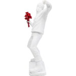Decoratiune Street Art Bouquet Alb 67 cm