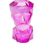 Vaza Prisma Face Roz 30 cm