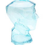 Vaza Prisma Face Light Albastru 30 cm