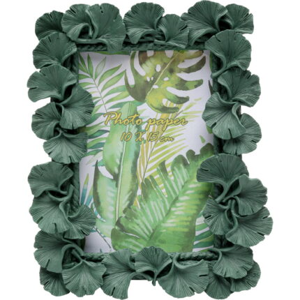 Rama foto Ginkgo Leaf Verde 17x20 cm