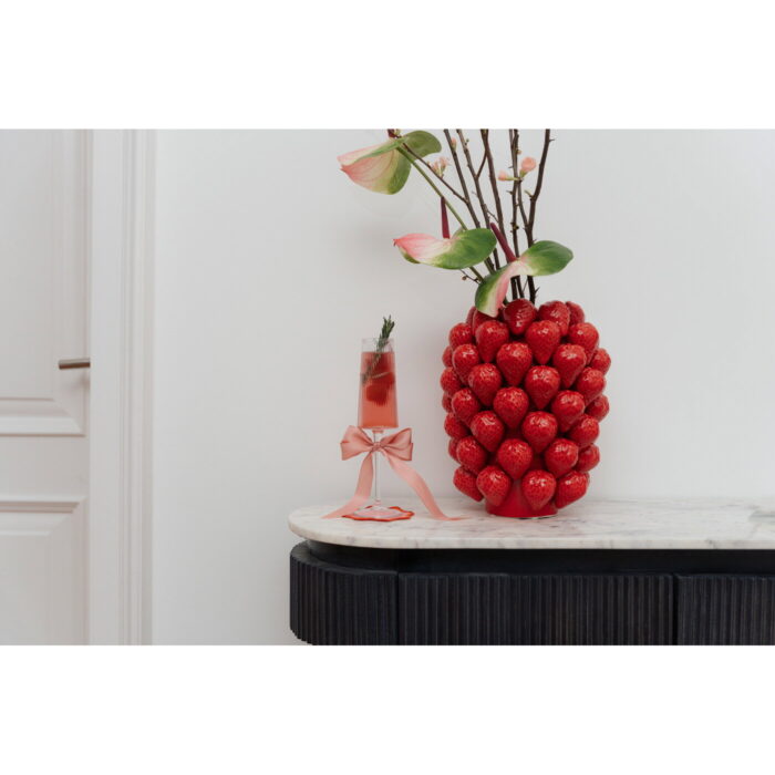 Vaza Strawberries Rosu 24 cm