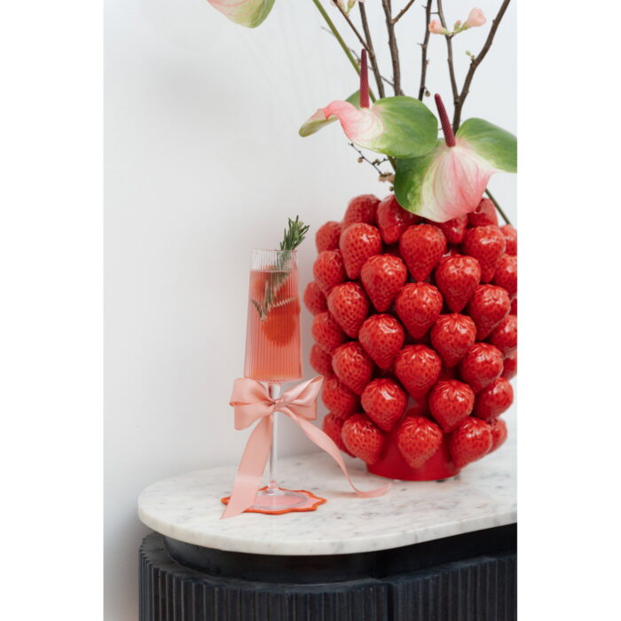 Vaza Strawberries Rosu 30 cm